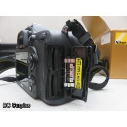 Q-558: Nikon D7200 Digital Camera; 24.2 Mega Pixel with Charger