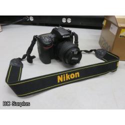 Q-558: Nikon D7200 Digital Camera; 24.2 Mega Pixel with Charger