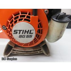 Q-552: Stihl BG55 Handheld Gas Powered Blower