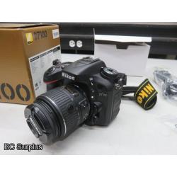 Q-562: Nikon D7100 Digital Camera; NO Charger – NO Battery