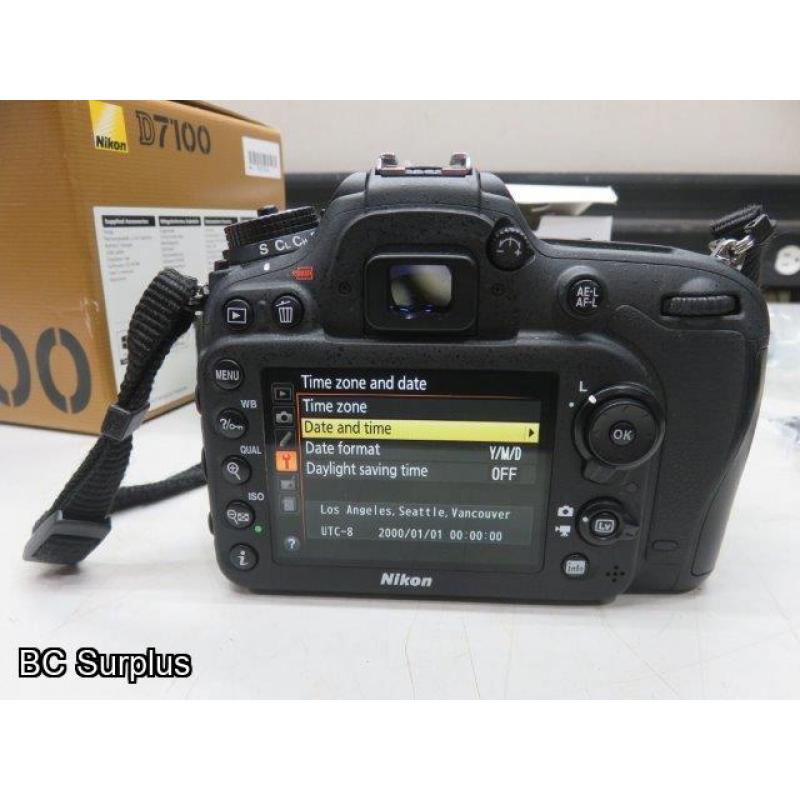 Q-562: Nikon D7100 Digital Camera; NO Charger – NO Battery