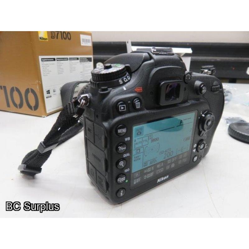 Q-562: Nikon D7100 Digital Camera; NO Charger – NO Battery