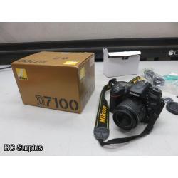 Q-562: Nikon D7100 Digital Camera; NO Charger – NO Battery