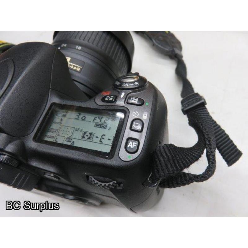 Q-566: Nikon D80 Digital Camera with Charger and Battery