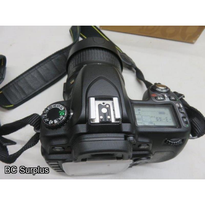 Q-566: Nikon D80 Digital Camera with Charger and Battery