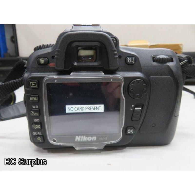 Q-566: Nikon D80 Digital Camera with Charger and Battery