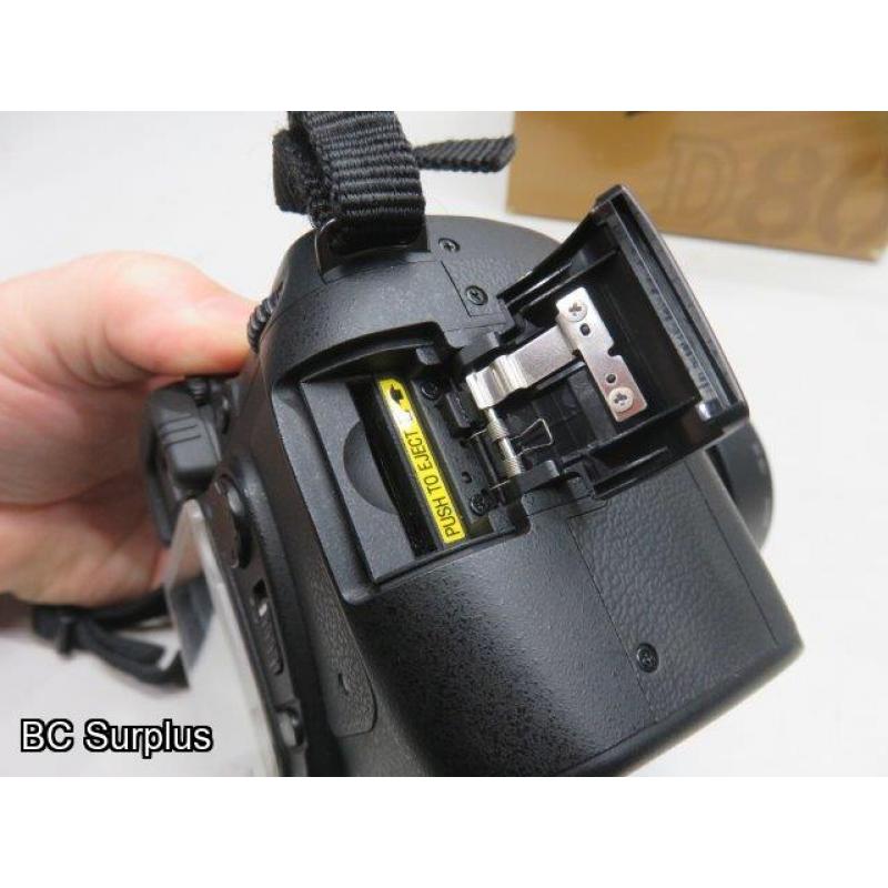 Q-566: Nikon D80 Digital Camera with Charger and Battery