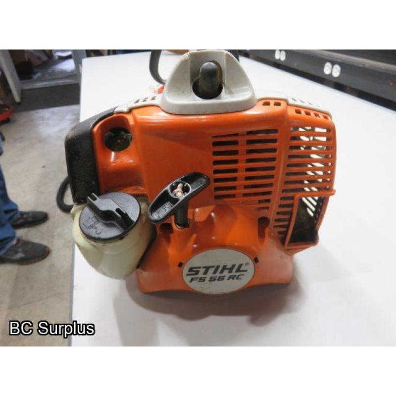 Q-553: Stihl FS56RC Gas Powered Straight Shaft Trimmer