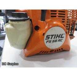 Q-553: Stihl FS56RC Gas Powered Straight Shaft Trimmer