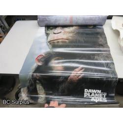 Q-568: Collectible Movie Posters and Promo Banners – 1 Lot