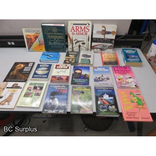 Q-573: Hiking; Travel & Reference Books – 21 Items