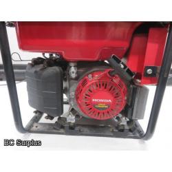 Q-556: Honda EM3000c Portable Gas Generator – 1 hour & 57 minutes