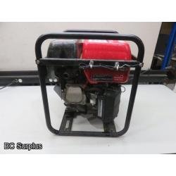 Q-556: Honda EM3000c Portable Gas Generator – 1 hour & 57 minutes