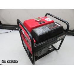 Q-556: Honda EM3000c Portable Gas Generator – 1 hour & 57 minutes