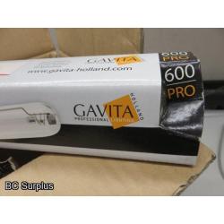 Q-578: Gravita Pro 600w Replacement Bulbs – Unused – 1 Case