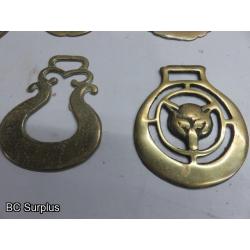 Q-598: Vintage Horse Brass – 12 Items