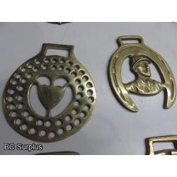 Q-598: Vintage Horse Brass – 12 Items