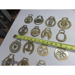 Q-598: Vintage Horse Brass – 12 Items