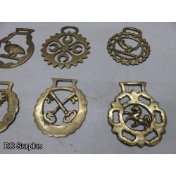 Q-591: Vintage Horse Brass – 16 Items