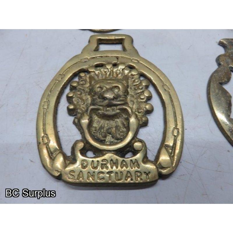 Q-591: Vintage Horse Brass – 16 Items