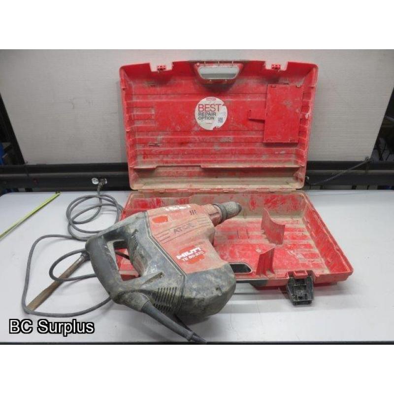 Q-620: Hilti TE80-ATC Electric Hammer Drill with Case