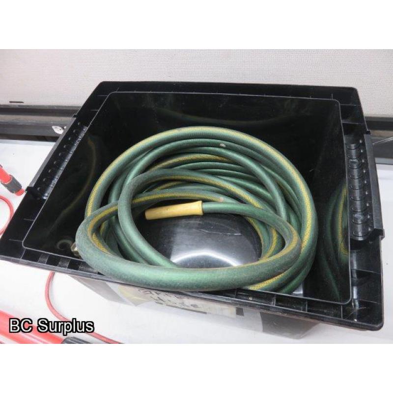 Q-621: Halogen Work Light & Garden Hose – 2 Items