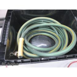 Q-621: Halogen Work Light & Garden Hose – 2 Items