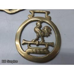 Q-596: Vintage Horse Brass – 15 Items