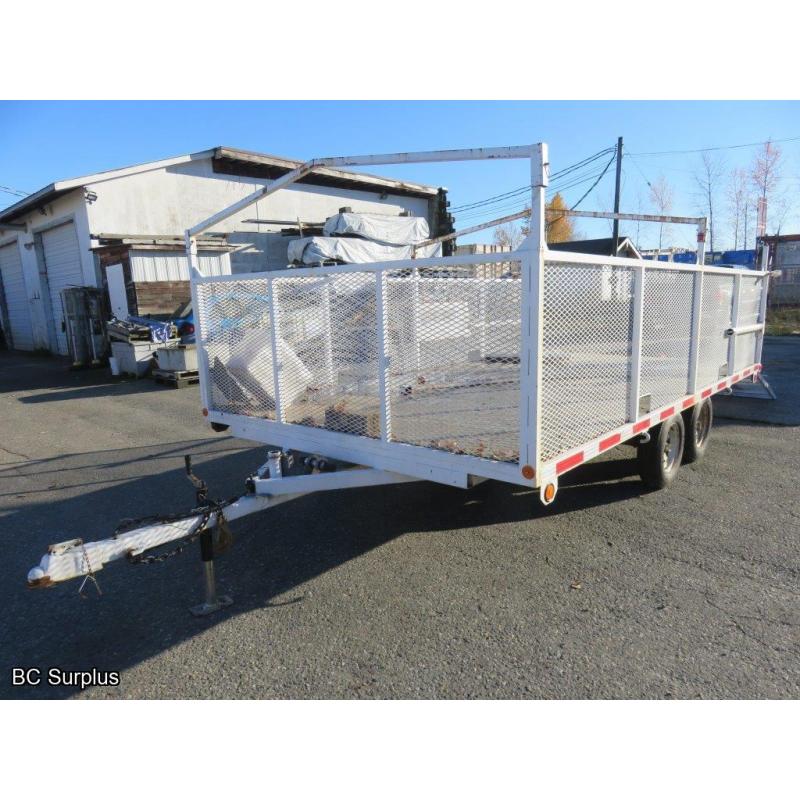 R-1003: 2001 Custom-Built T/A Commercial Trailer – 21 Ft.