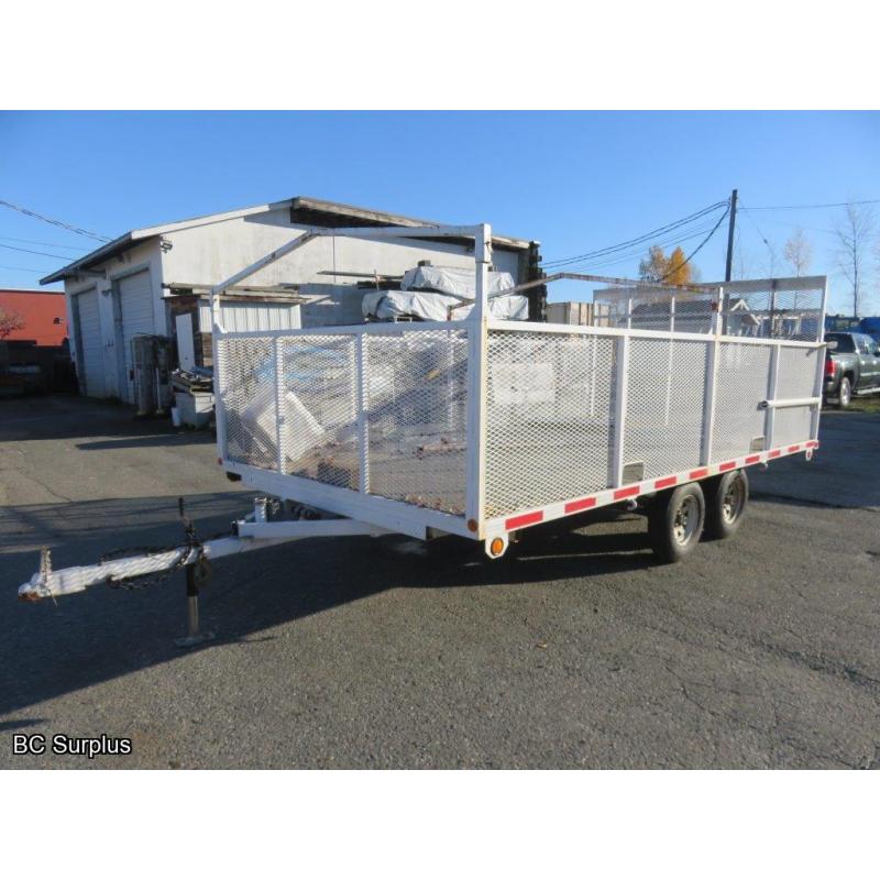 R-1003: 2001 Custom-Built T/A Commercial Trailer – 21 Ft.