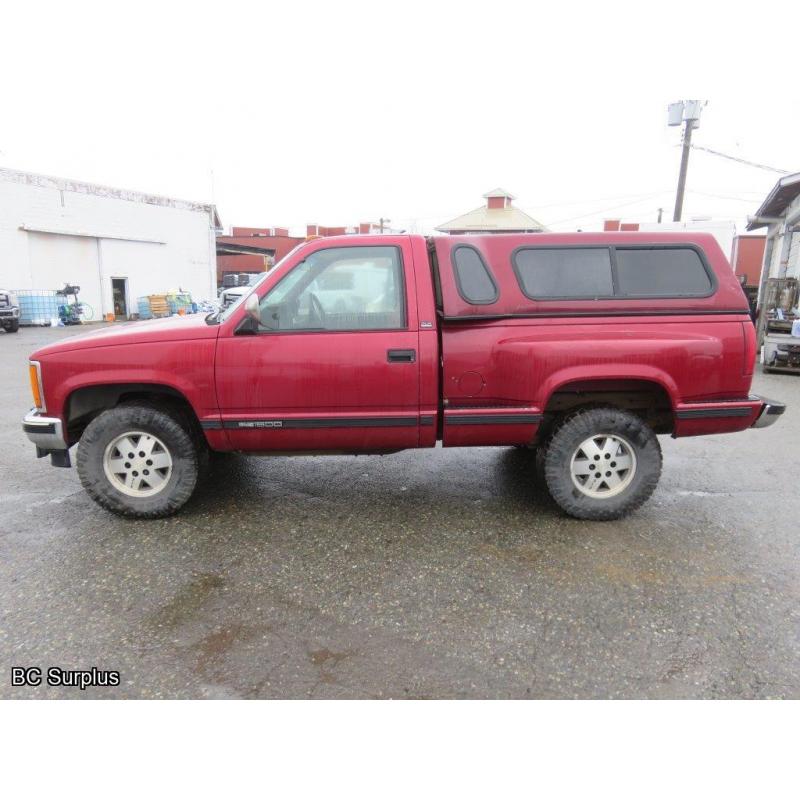 R-1005: 1991 GMC Sierra SLX 1500 4X4 Pick-Up – 458846 kms