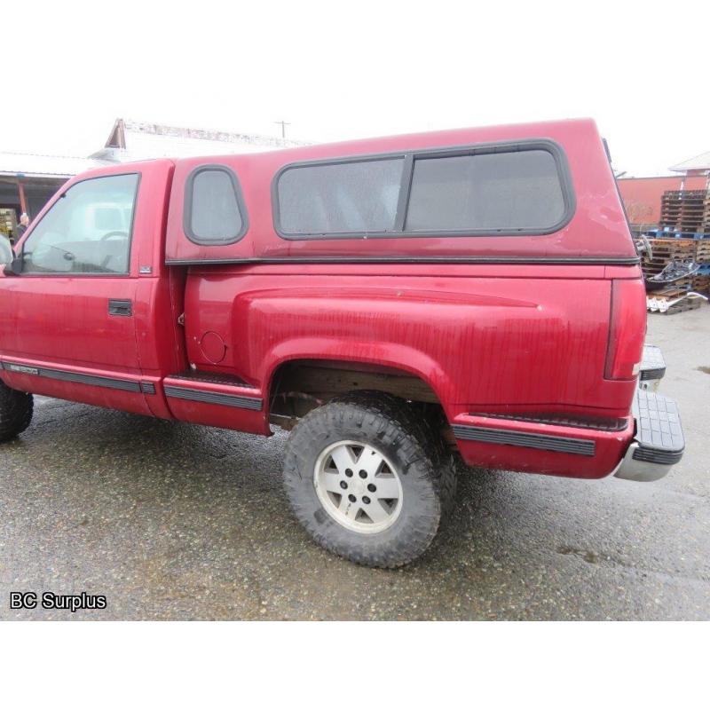 R-1005: 1991 GMC Sierra SLX 1500 4X4 Pick-Up – 458846 kms