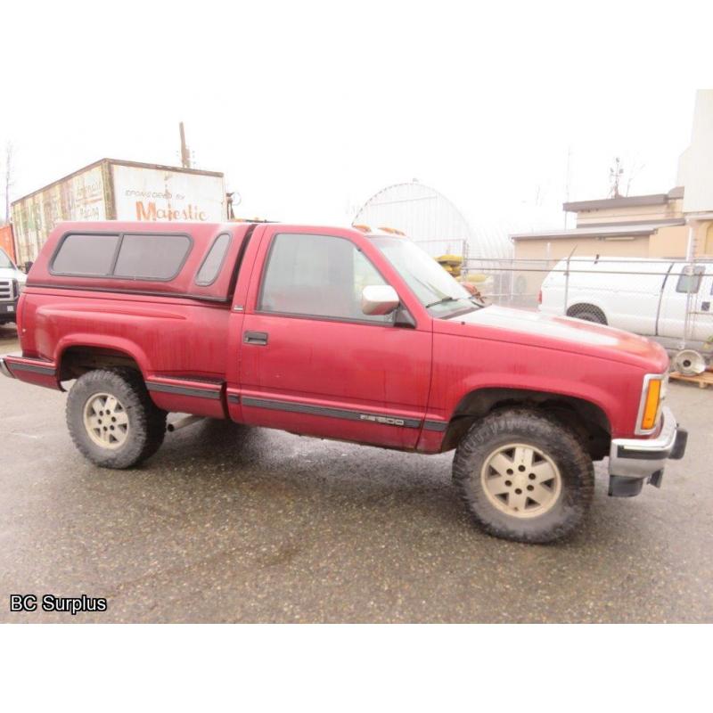 R-1005: 1991 GMC Sierra SLX 1500 4X4 Pick-Up – 458846 kms