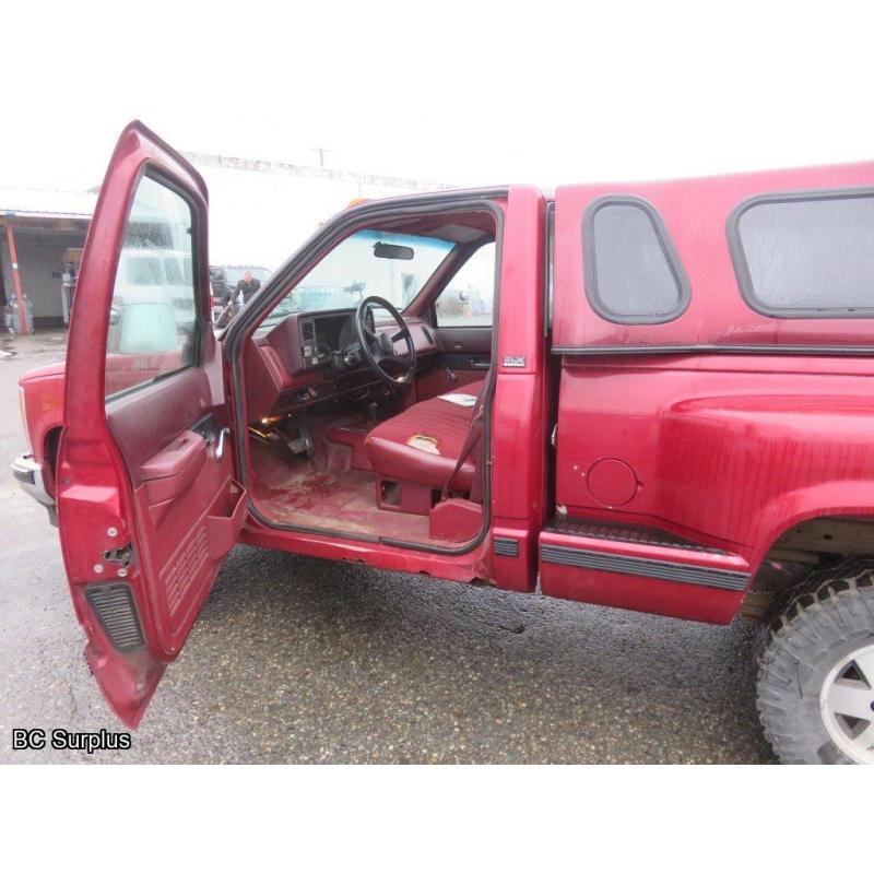 R-1005: 1991 GMC Sierra SLX 1500 4X4 Pick-Up – 458846 kms