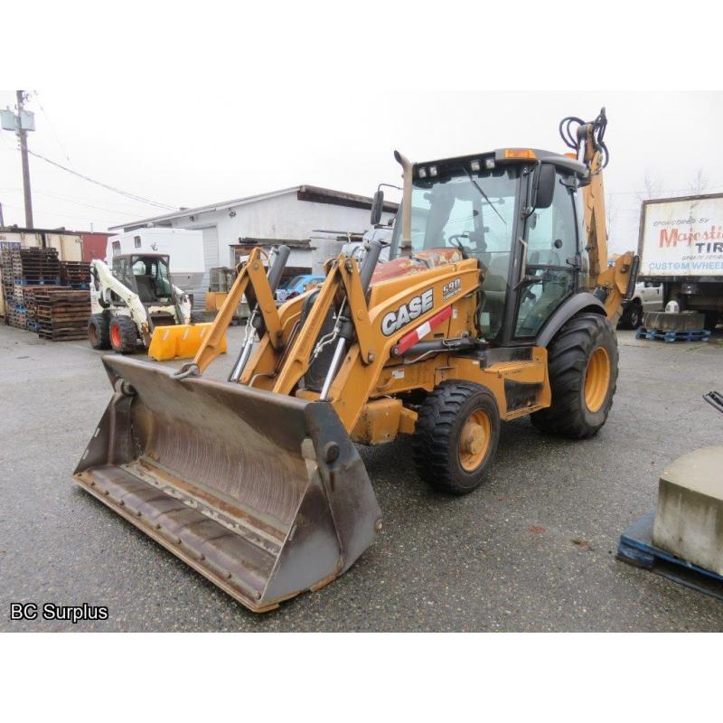 R-1010: 2013 Case 590 Super N 4x4 Backhoe/Loader – 8574 hrs