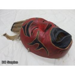 R-7: Carved Indigenous Mask from Squamish BC – Signed