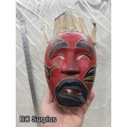 R-7: Carved Indigenous Mask from Squamish BC – Signed