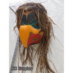 R-8: Carved Indigenous Mask - “Eagle” - Signed