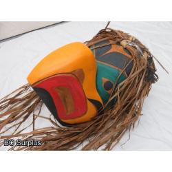 R-8: Carved Indigenous Mask - “Eagle” - Signed