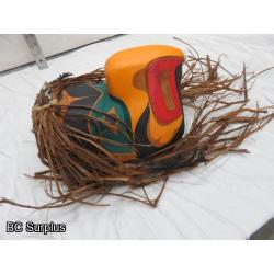 R-8: Carved Indigenous Mask - “Eagle” - Signed