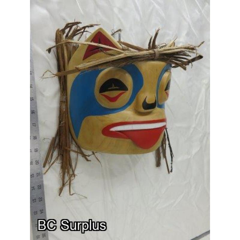 R-9: Carved Indigenous Mask – Unsigned