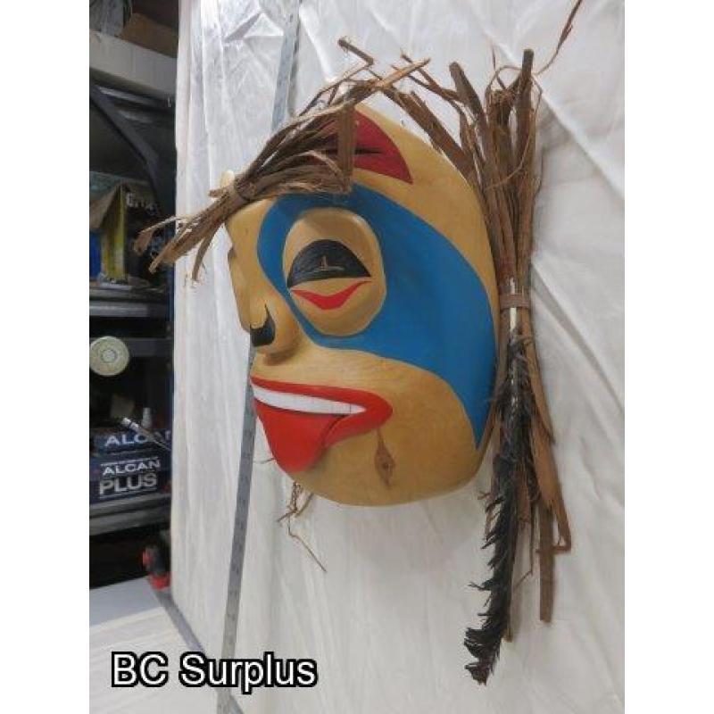 R-9: Carved Indigenous Mask – Unsigned