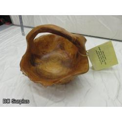 R-11: Shan Mu Exotic Solid Wood Basket