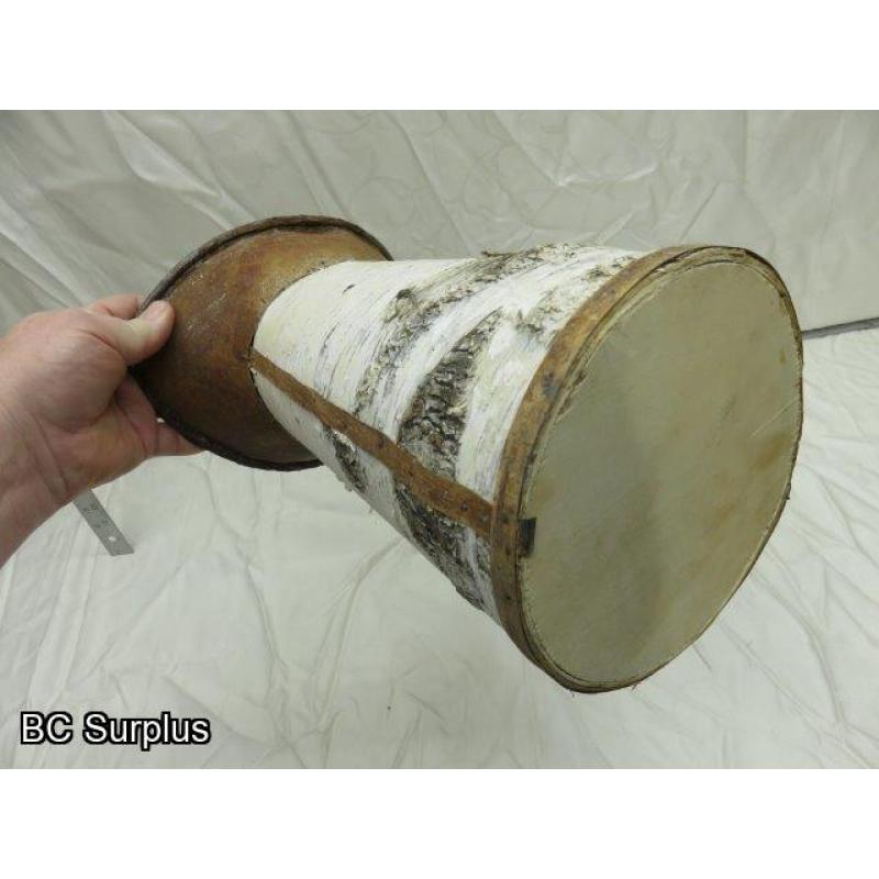 R-13: Birch Bark & Tin Vintage-Style Water Jug