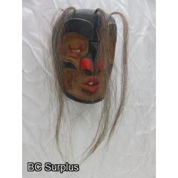 R-2: Carved Indigenous Mask - “Wild Woman” - Signed