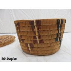 R-22: Salish Cherry & Reed Sewing Basket