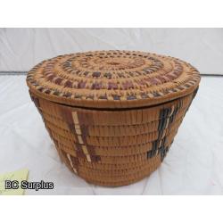 R-22: Salish Cherry & Reed Sewing Basket