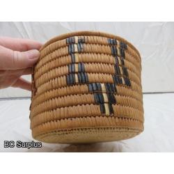 R-22: Salish Cherry & Reed Sewing Basket