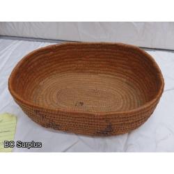 R-25: Bannock Basket – Hand Woven – Vintage