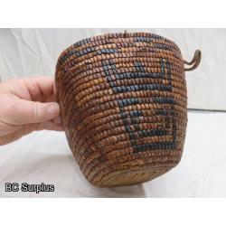 R-26: Berry Basket – Hand Woven – Vintage